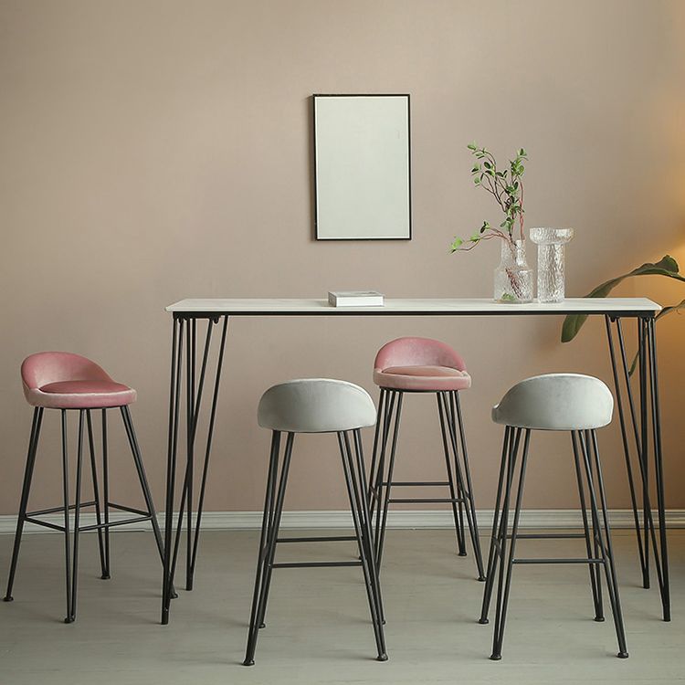 1/2/3/5 Piece Matte Finish Pub Dining Set Modern Sintered Stone Bar Table Set