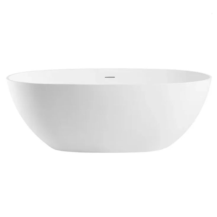 Oval Soaking Modern Bathtub Antique Finish Stand Alone Bath Tub
