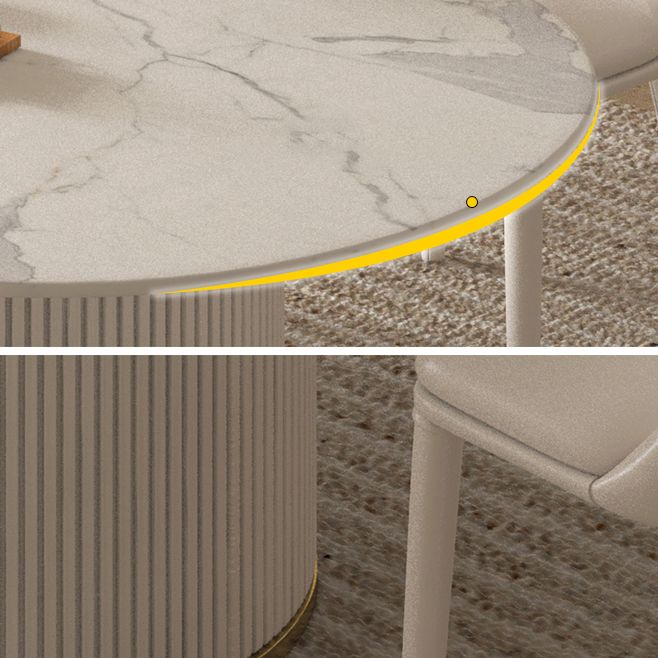 Modern 1/2/4/5/7 Pieces Dining Set Rectangle Stone Dining Table for Dining Room