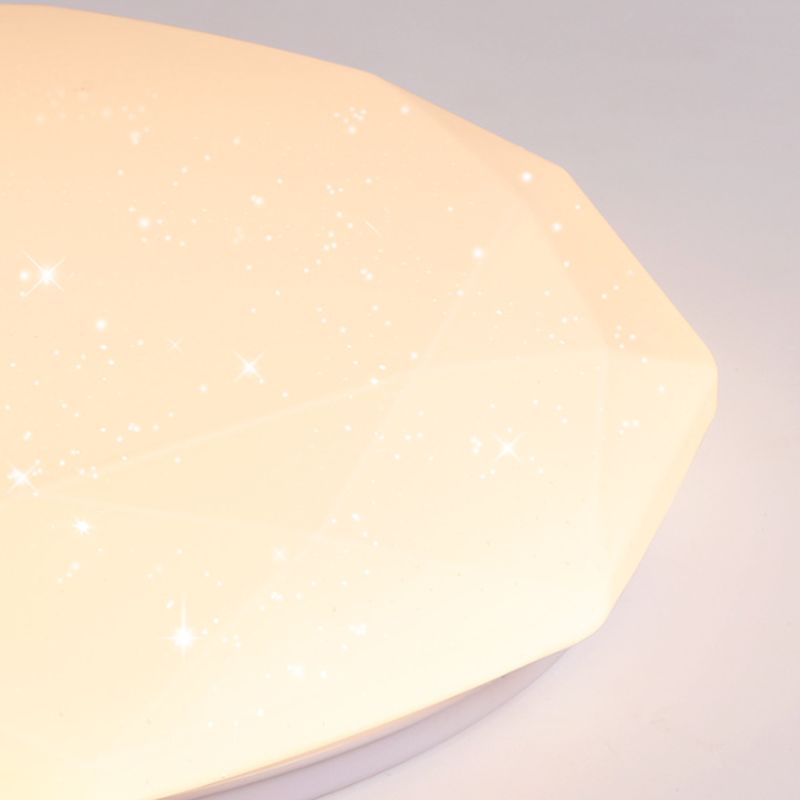 Simplicity Drum Flush Mount Lighting Acrylic 1 Light Flush Ceiling Lights