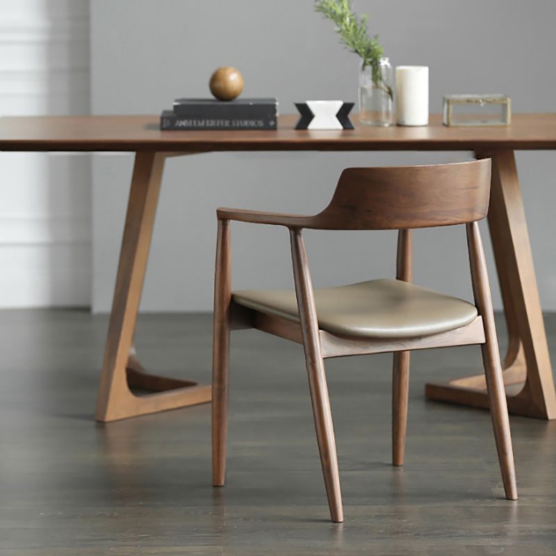 Traditional Style Wood Dining Chair Kitchen Arm Dining Side Chair