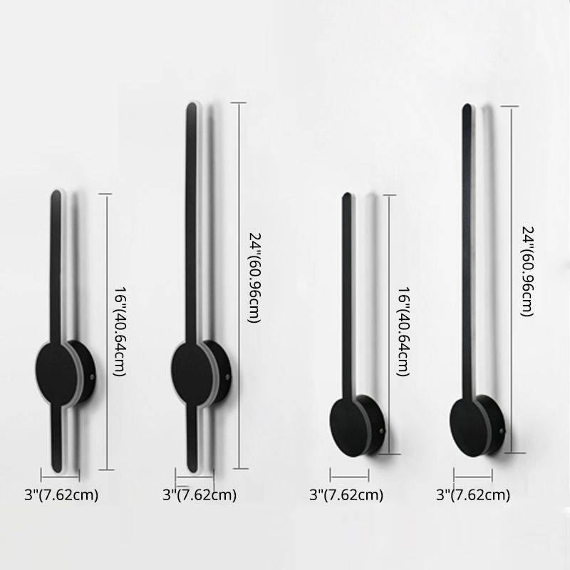 LED Pendulum Shape Wall Lamp Line Light Modern Style Metal Aluminum Wall Sconce