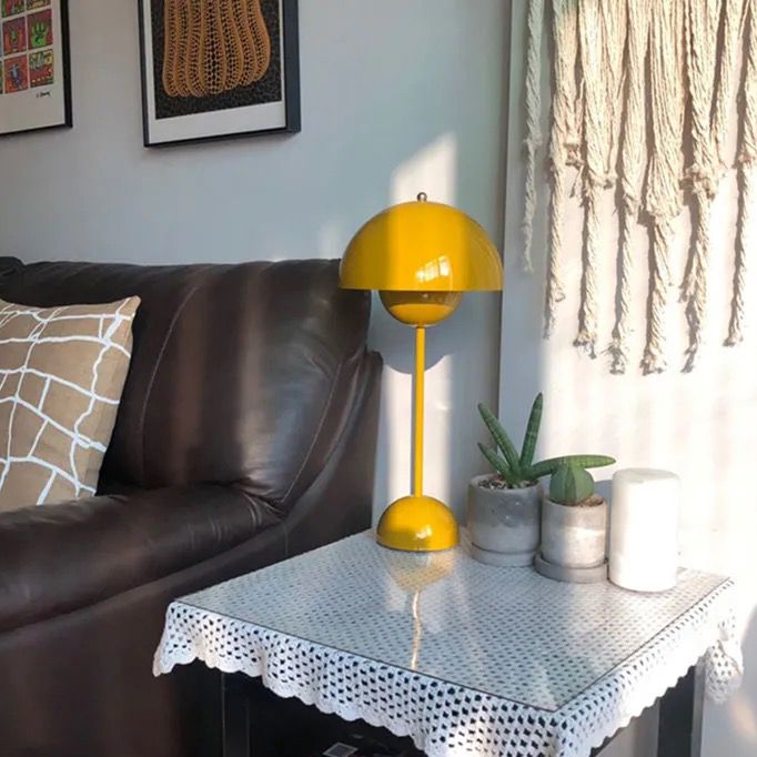Dome Shape Table Lamp Modern Style Metal Single Light Table Light