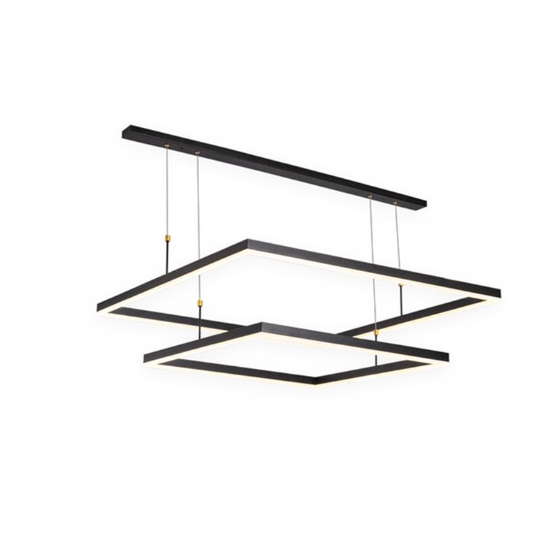 Modern Chandeliers For Foyer Multiple Squares Chandelier Pendant Light