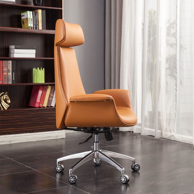Modern Executive Chair Leather Swivel Tilt Mechanism Managers Chair