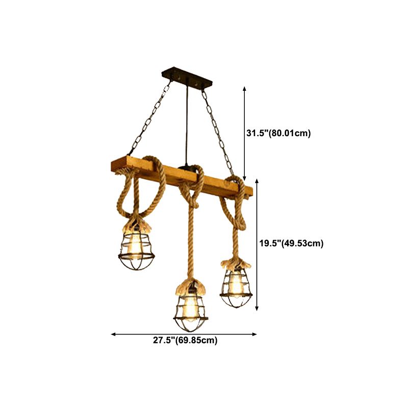 Industrial Round Island Lights Metal Island Chandelier Lights for Bar