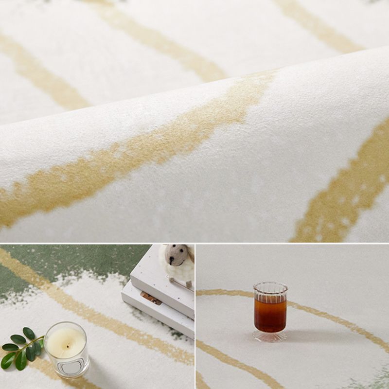 Funky Colorblock Rug Morandi Color Area Rug Polyester Easy Care Carpet for Home Decoration