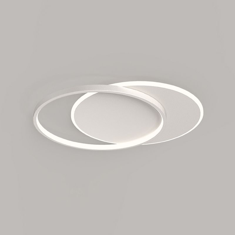 White Simplicity Flush Mount Lighting LED Flush Mounted Ceiling Lights for Dining Room