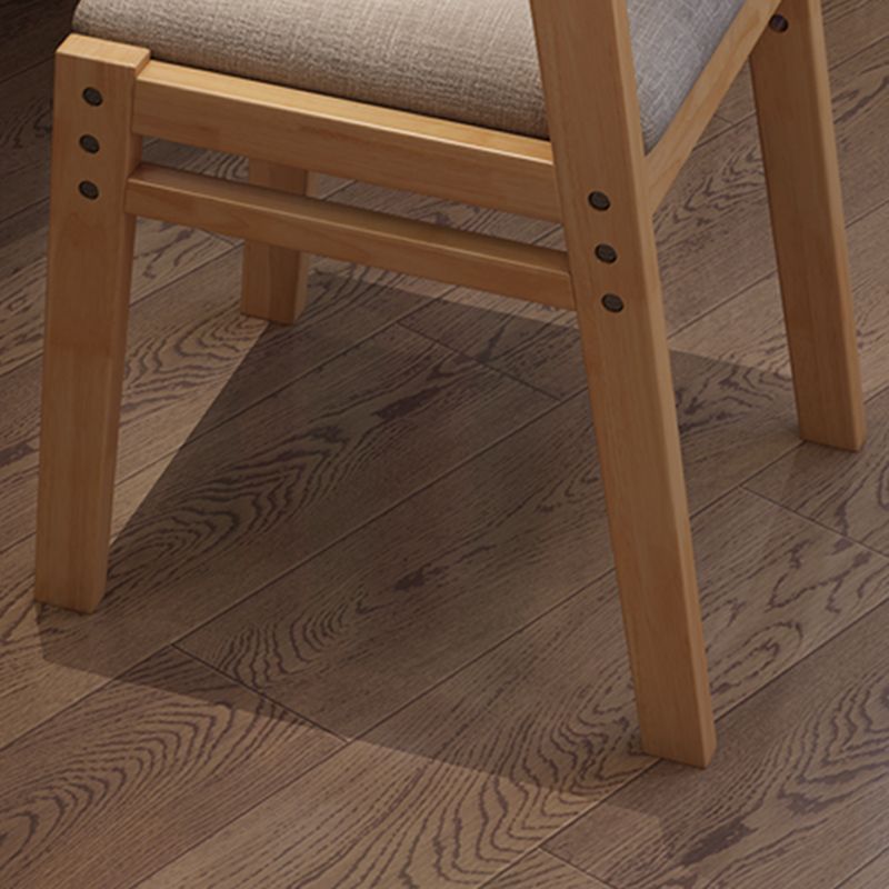 Contemporary Style Dining Wooden Chair Kitchen Dining Open Back Armless Chairs