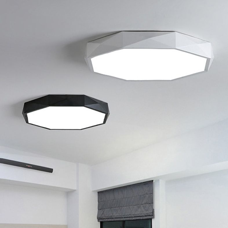 Plafonnier LED en métal pour chambre d'enfant, moderne et géométrique, Macaron