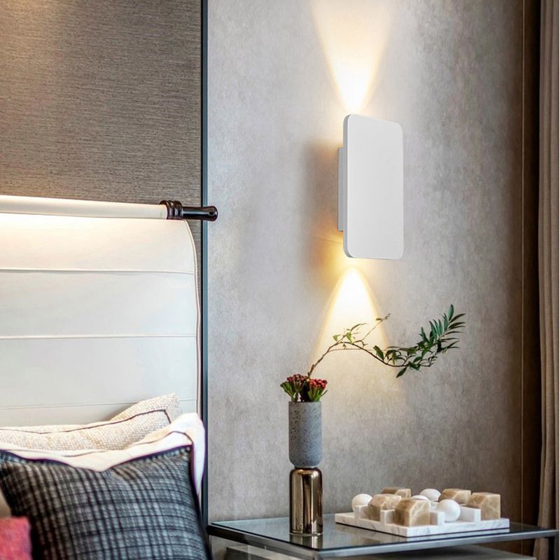 Metal Square Shape Wall Mount Lighting Modern 2-Lights Wall Mount Light Fixture