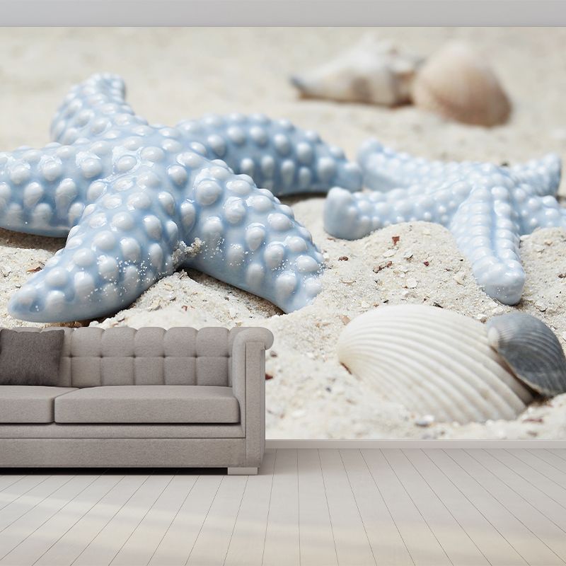 Customized Contemporary Starfish Mural Mildew Resistant for Sitting Room Bedroom