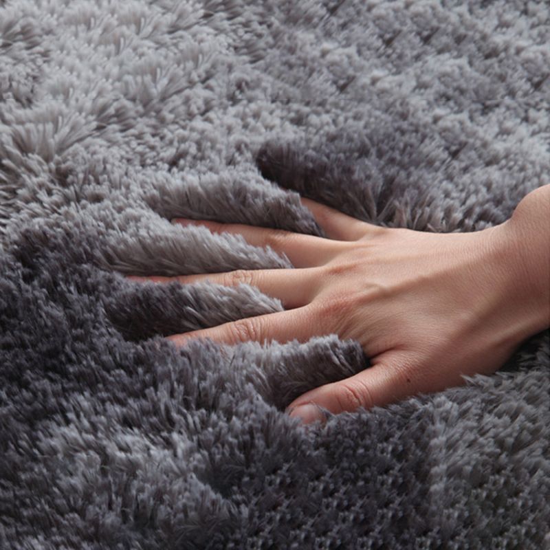 Multicolor Modern Area Carpet Polyester Solid Indoor Rug Non-Slip Backing Carpet for Living Room