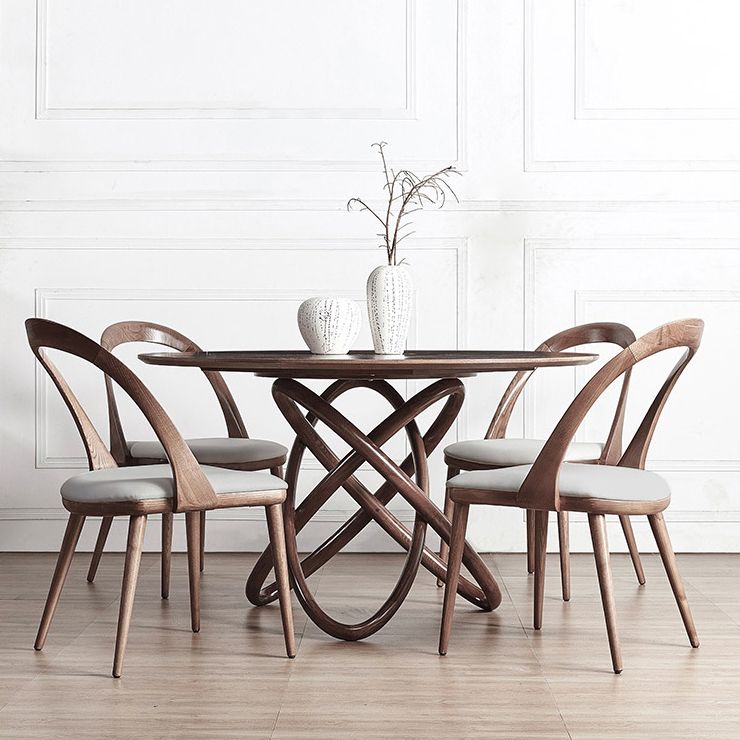 Runde Esstisch Einfachheit Dinnerzimmer Masster Holztisch mit Sockentisch