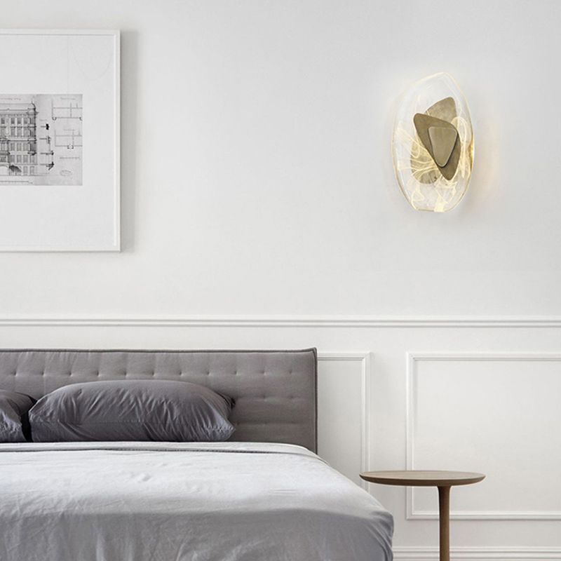 Einzigartiger Schatten 1-Licht-Wandleuchter moderner Kristallwandmontageleuchte