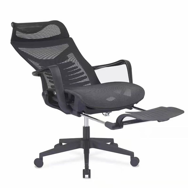 Arms Included Swivel Chair Ergonomic Mesh High-Back Office Chair