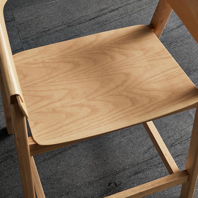 Brown Ash Wood Counter Stools Contemporary Indoor Counter Chairs