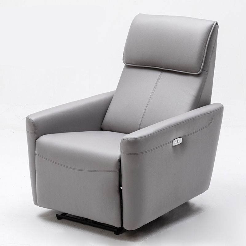 Contemporary Standard Recliner Swivel Base Metal Solid Color Indoor Reclining