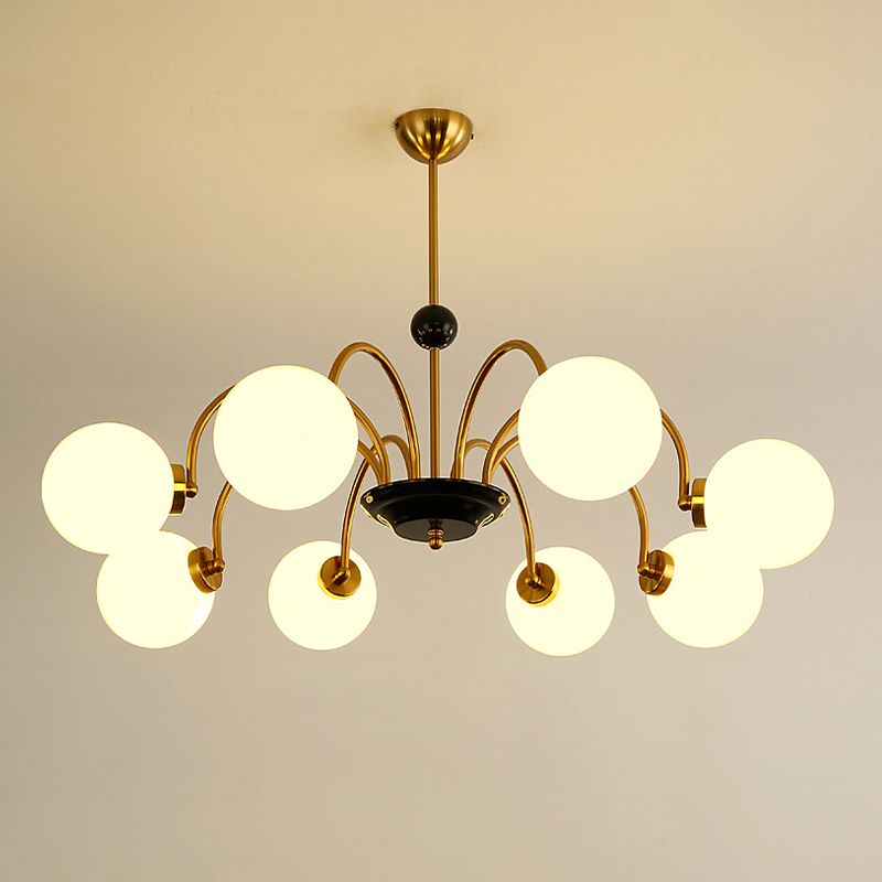 American Style Globe Pendant Chandelier Light Glass Chandelier for Living Room