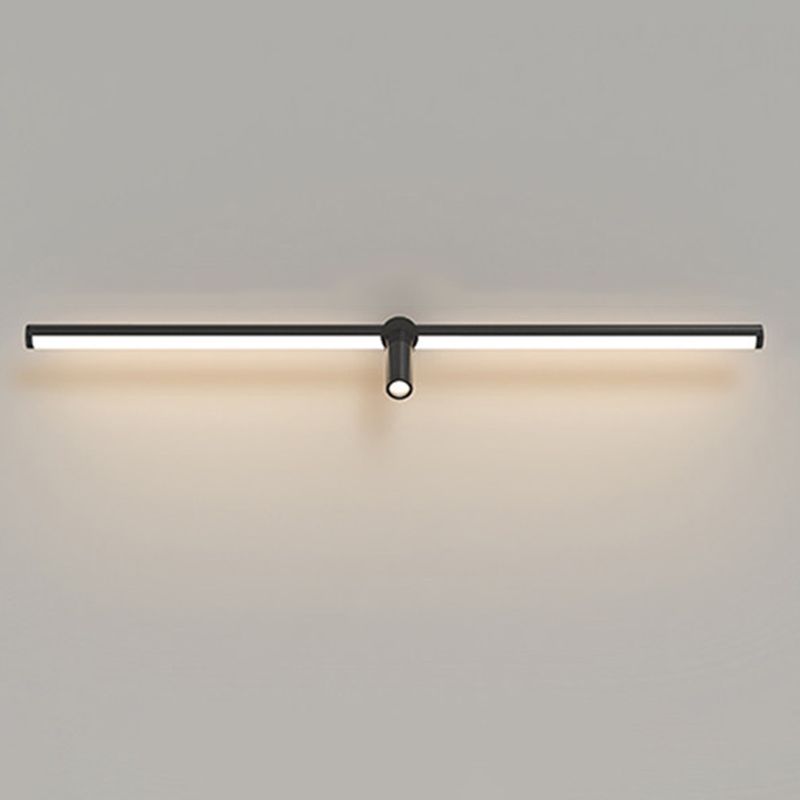 Moderne minimalistische stijl lineaire ijdelheid muur verlichting armaturen metaal 2 lichten ijdelheid lamp voor woonkamer