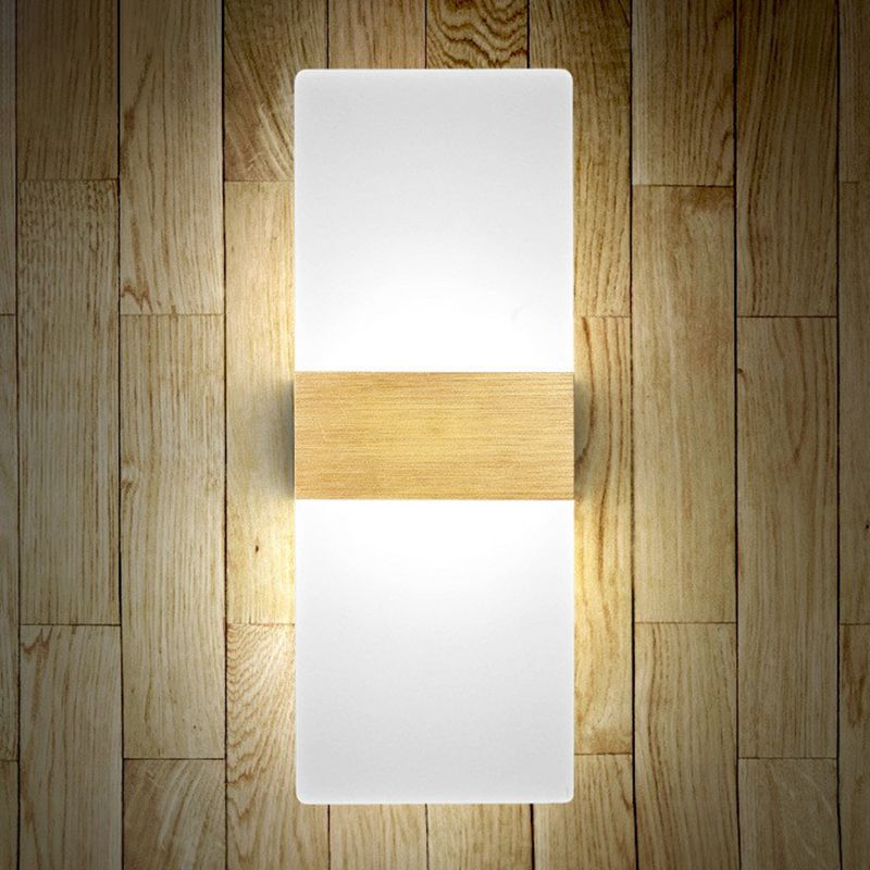Acrylic Geometric Wall Sconce Lamp Modern Style LED Wall Lighting Fixture for Bedside