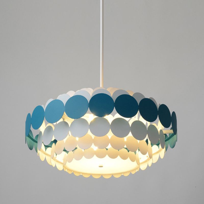 Lampadario in stile nordico semplice luce sospesa con ombra acrilica per camera da letto