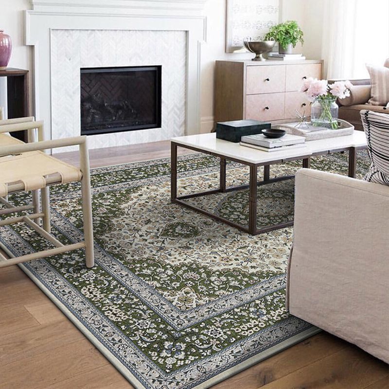 Luxus runder Druckbereich Teppich mehrfarbiger Olyester Teppich Anti-Rutsch-Rucks-Teppich für Wohnzimmer