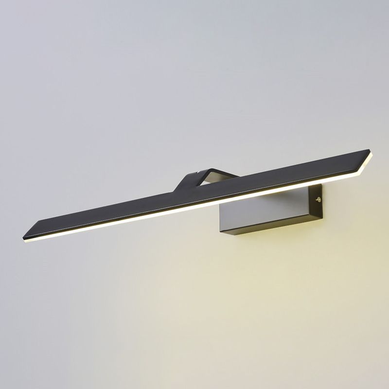Illuminazione a parete lineare, moderno illuminazione da parete in metallo a LED con ombra acrilica