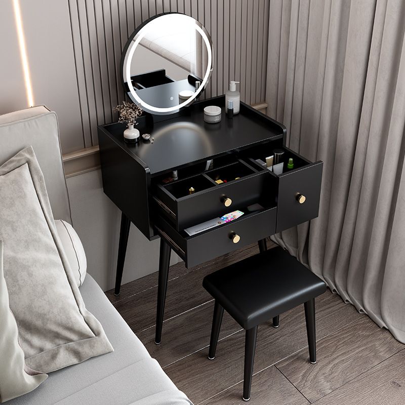 15.75" Wide Vanity Table Modern Wood 3-Drawer Dressing Table