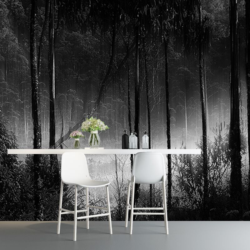 Photography Forest Stain Resistant Mural Wallpaper Sitting Room Wall Mural