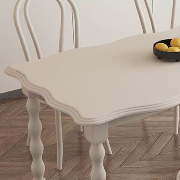 Modern Rectangle Wood Dining Table 1/2/4/5 Pieces Dining Set for Cafe