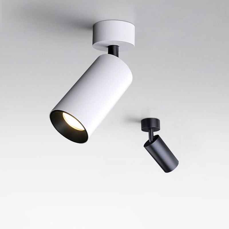 Cylinder Ceiling Light Fixture Contemporary LED Flush Mount for Living Room