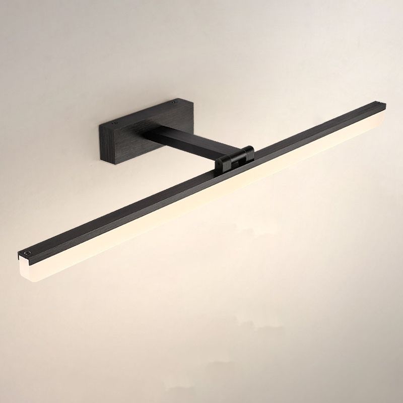 Modern Simple Mirror Cabinet Bathroom Wall Lights Metal Linear LED with Swivel Lamp Head Ambient Vanity Light