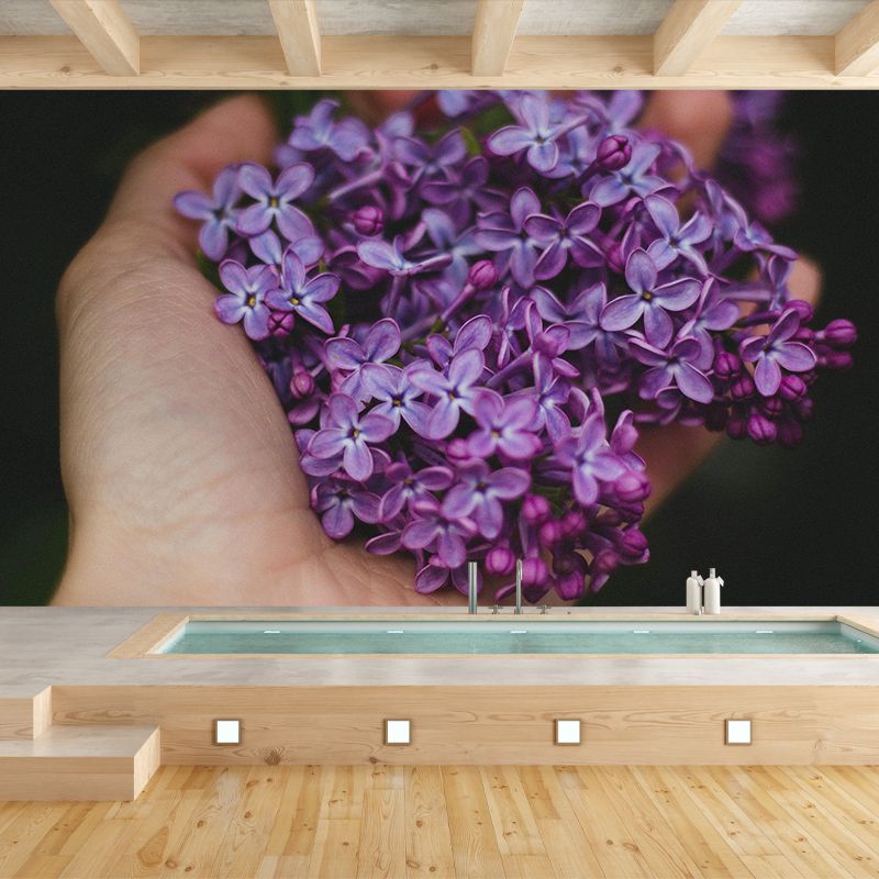 Stain Resistant Decorative Murals Flower Room Wall Murals Wallpaper