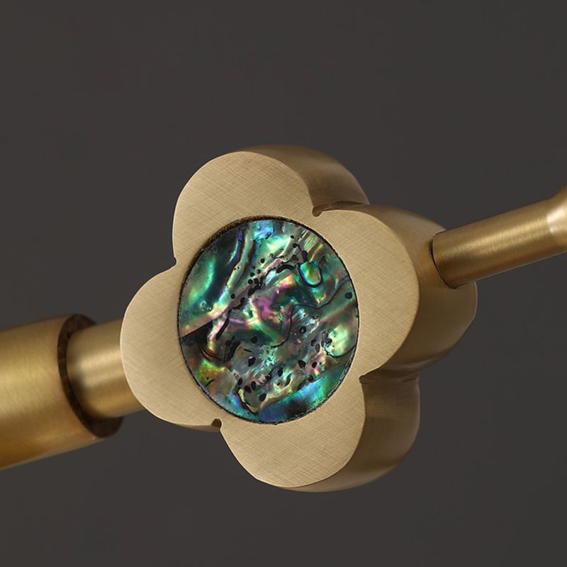 Contemporary Simplicity Brushed Brass Island Light Prismatic Glass Ball Shade Brushed Brass Hanging Pendant Light for Dining Room