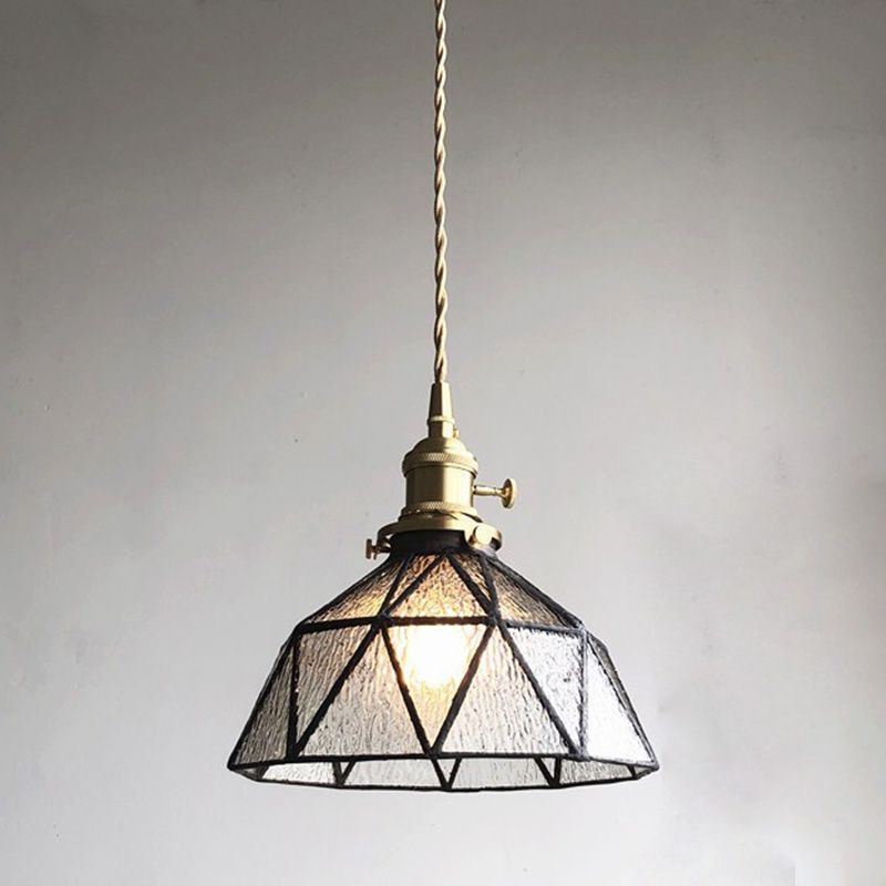 Industrial Down Candant Glass Hallway Appeding Sofriful Light with 1 Luce