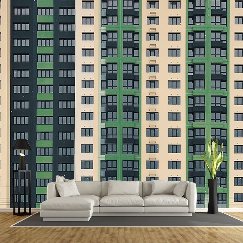 Building Mural Contemporary Style Horizontal Photography Study Room Wall Mural