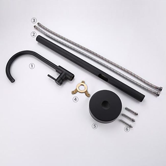 Modern Floor Mounted High Arc Freestanding Tub Filler Metal Freestanding Tub Filler Trim