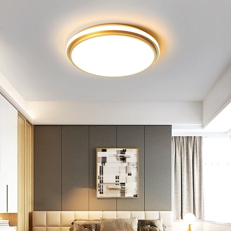 Acrylic 1-Light Flush Ceiling Light Fixture Geometrical Modern Style Flush Mount Lighting