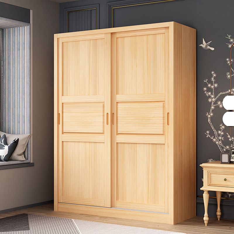 Modern Wardrobe Armoire Solid Wood Wardrobe Cabinet with Doors