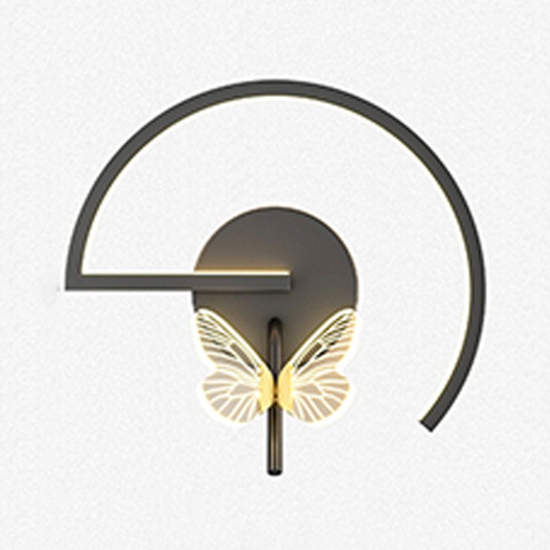 Modern Unique Shape Wall Mount Light Fixture 1 Light Wall Light Sconce for Living Room