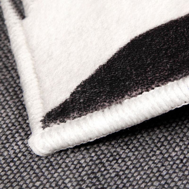Stylish Geometric Print Rug Modern Polyester Area Rug Stain Resistant Carpet for Home Decor