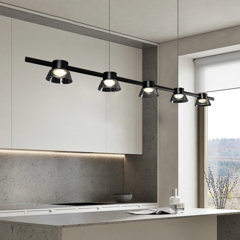Modern Pendant Lighting Fixtures Glass Island Light Fixture for Living Room