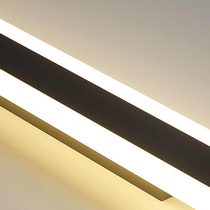 Linear Shape Metal Wall Mount Lighting Modern Style 1-Light Wall Mounted Light Fixtures