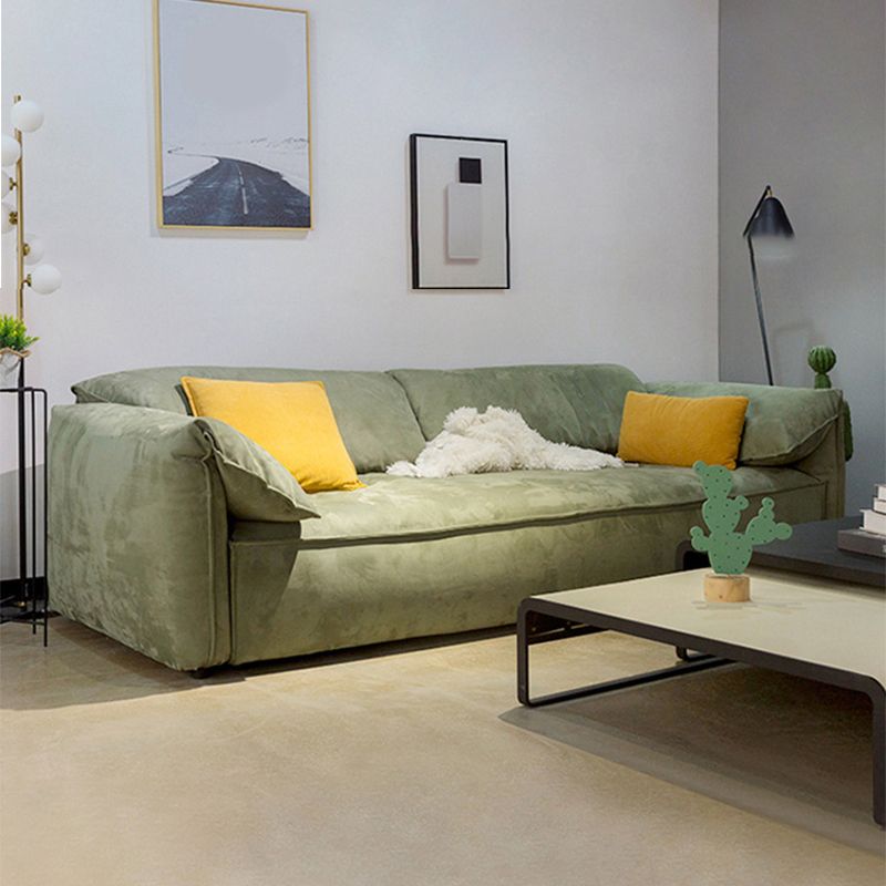 Pillow Top Arm Sofa Modern Simple Faux Leather Sofa - 45.28"d