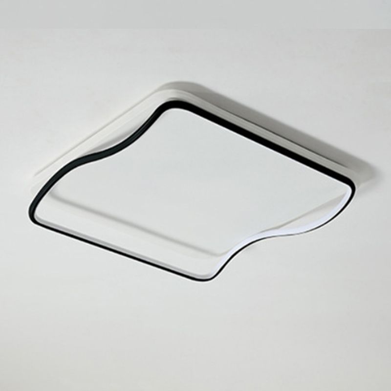 Fixation de la lumière du Square Fixtures de lumière Acrylique Simplicité moderne Simplicité-Fixation du Mont Light pour la chambre