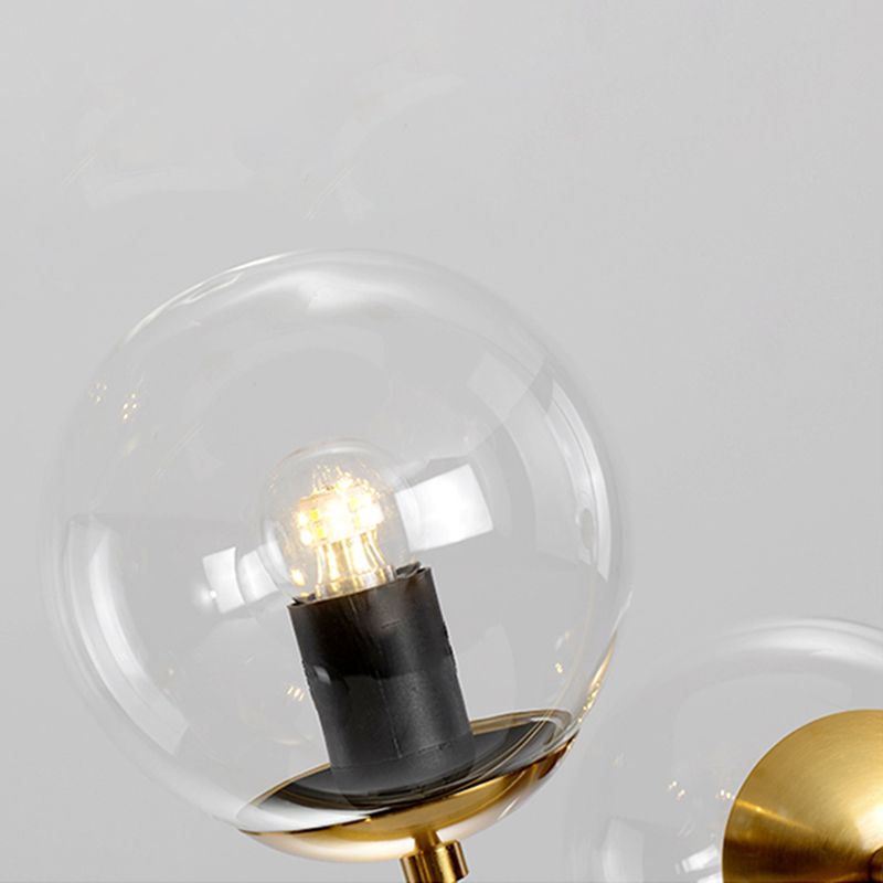 Nordic Style Hanging Lamp Ball Shape Shade Island Light Fixture for Bedroom
