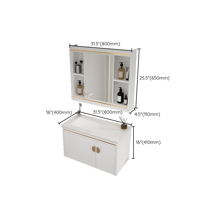 Gorgeous Sink Cabinet Free-standing Standard Space Saver Vanity with Mirror