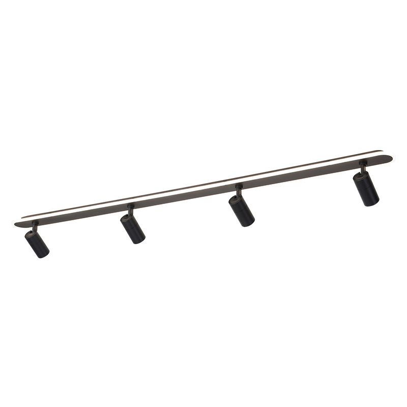 Langwerpige acryl schaduw LED-plafondlamp in moderne eenvoud Metalen lamp Semi-inbouwmontage voor commerciële ruimtes