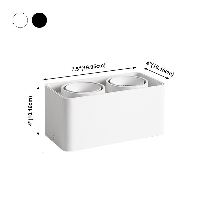 Geometry Shape LED Ceiling Lamp Modern Simple Style Aluminium Flush Mount for Aisle